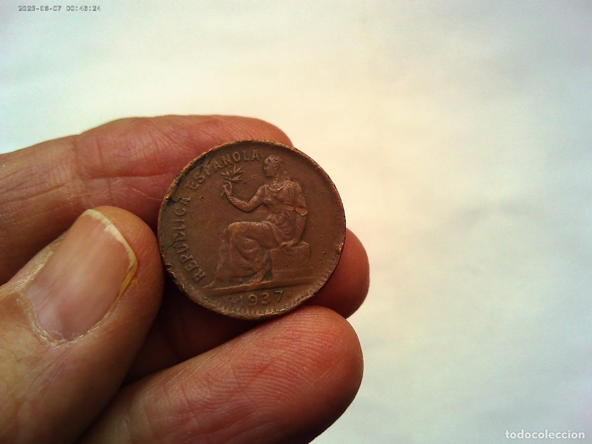 Monedas Rep&uacute;blica: REPUBLICA - GUERRA CIVIL : MONEDA DE 50 CENTIMOS REPUBLICANA DE 1937