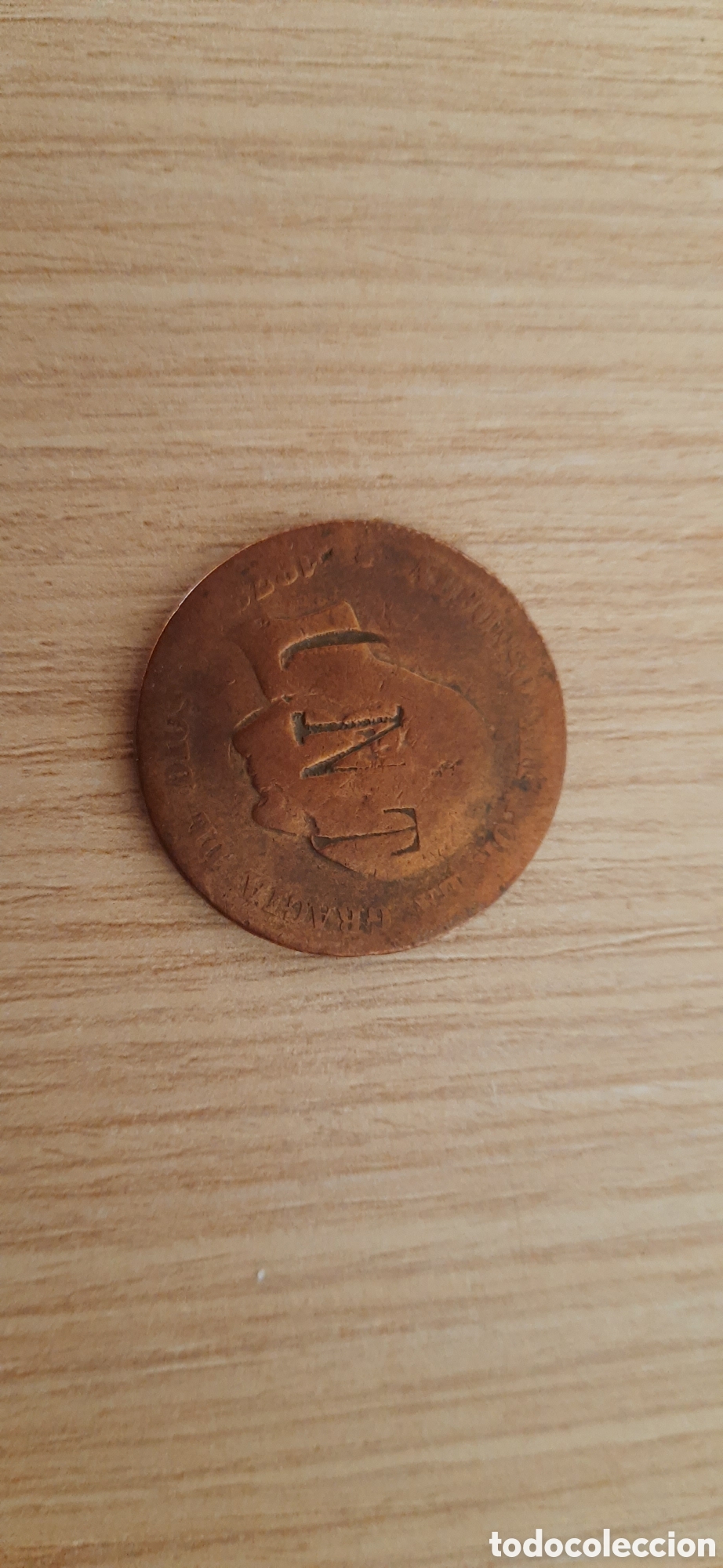 Monedas Rep&uacute;blica: Moneda cu&ntilde;ada C.N.T guerra civil