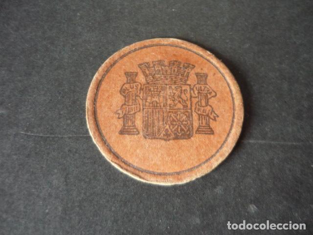 Monedas Rep&uacute;blica: CARTON MONEDA SEGUNDA REPUBLICA ESPA&Ntilde;OLA CON SELLO 25 CENTIMOS
