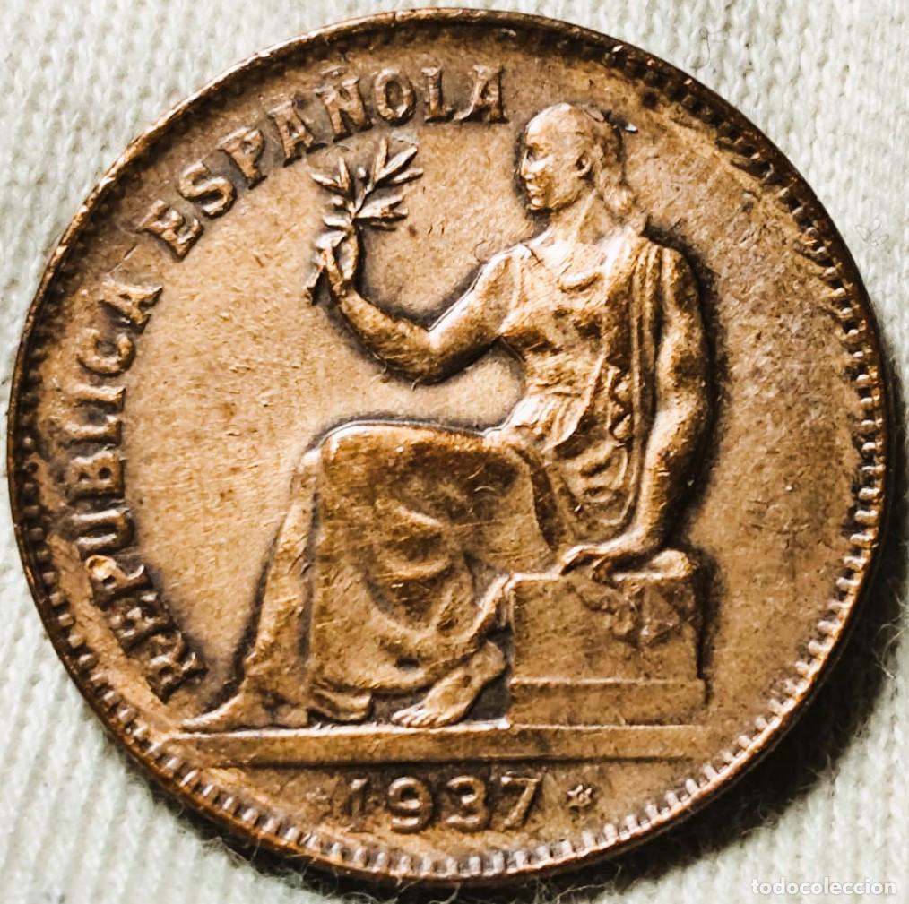 Monedas Rep&uacute;blica: Moneda de 50 C&eacute;ntimos. Espa&ntilde;a. A&ntilde;o: 1937. Periodo: Segunda Rep&uacute;blica (1931‑1939). Lote 2233