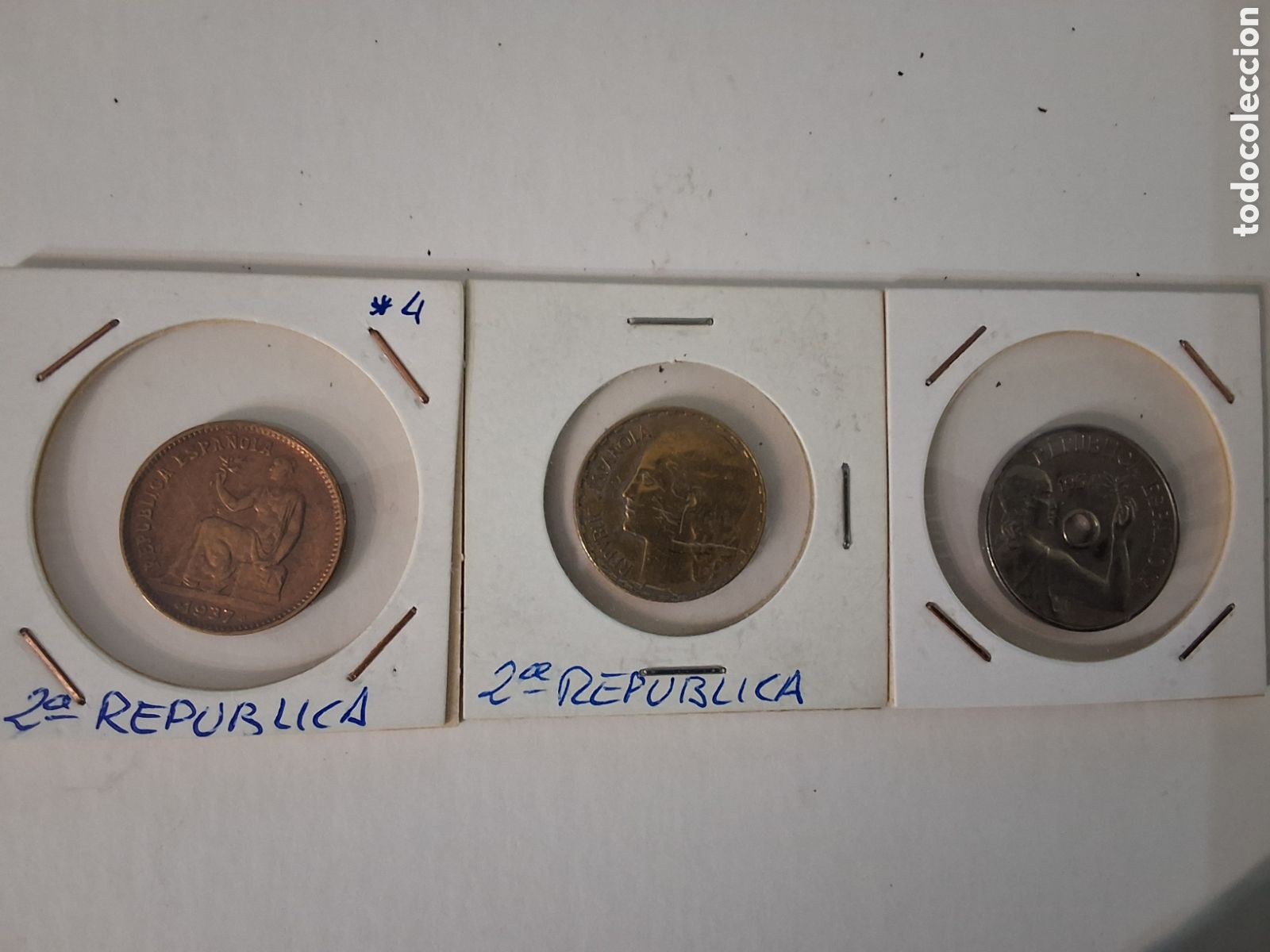 Monedas Rep&uacute;blica: TRES MONEDAS DE LA REPUBLICA EXCELENTE CONSERVACION Y S/C