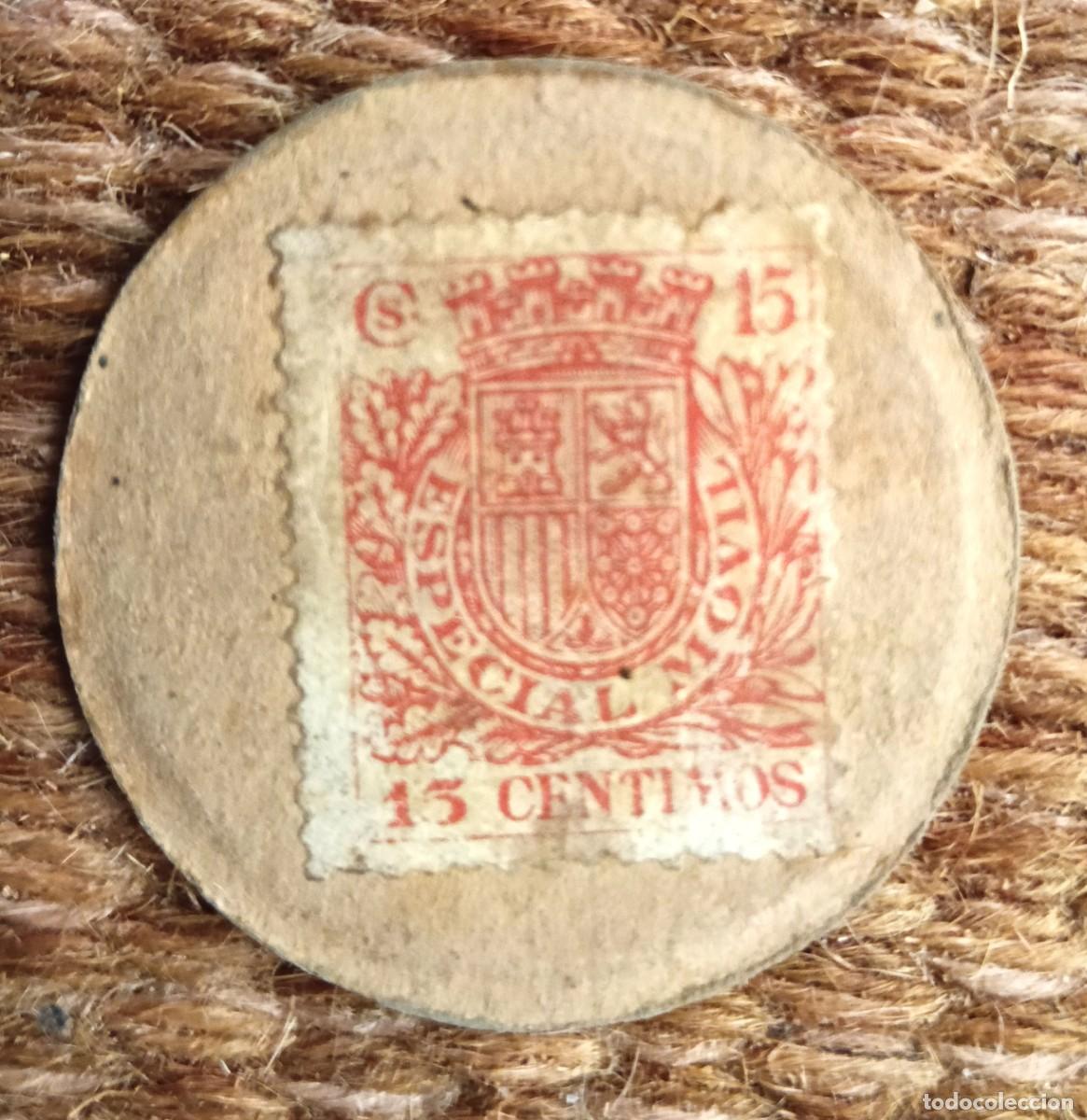 Monedas Rep&uacute;blica: SELLO MONEDA 15 CENTIMOS ESPECIAL MOVIL - REPUBLICA ESPA&Ntilde;OLA