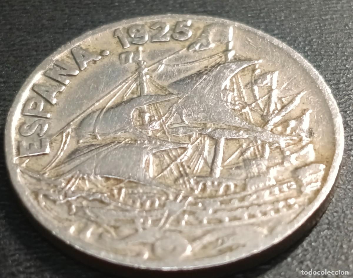 Monedas Rep&uacute;blica: Moneda de 25 centimos a&ntilde;o 1925 - Foto 2