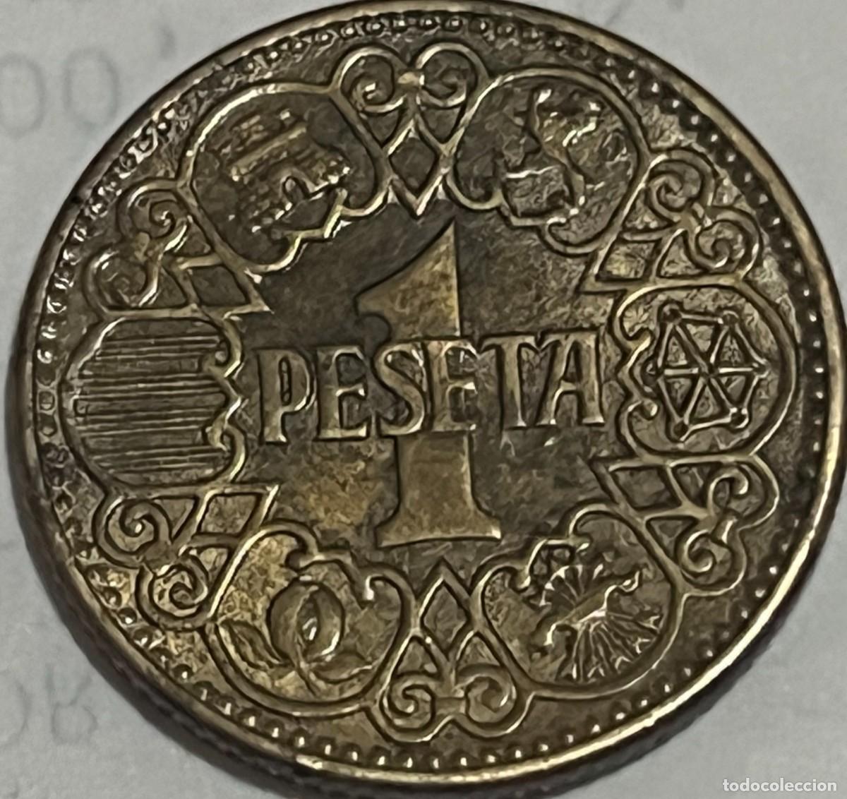 Monedas Rep&uacute;blica: Moneda 1 Peseta 1944 EBC+