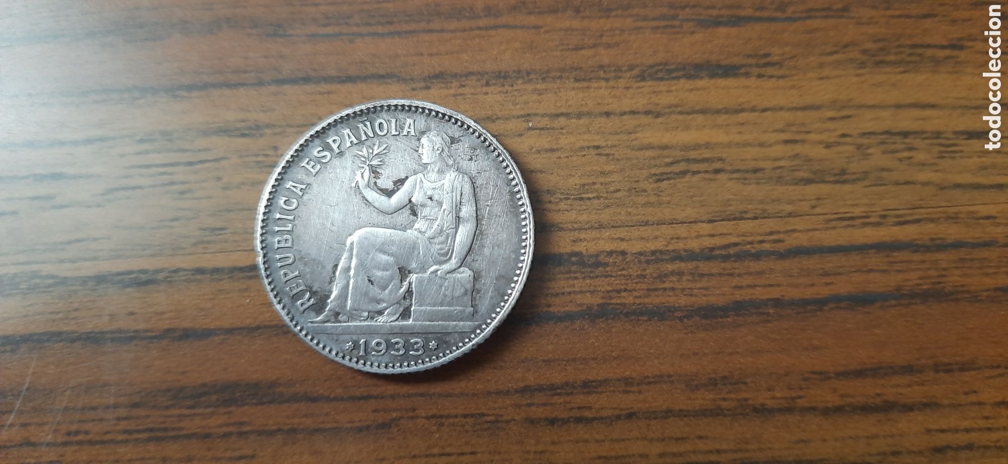 Monedas Rep&uacute;blica: moneda 1 peseta republica espa&ntilde;ola 3-4