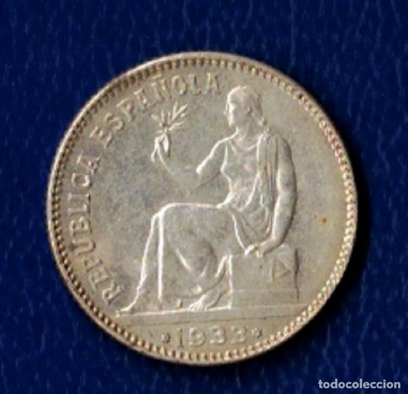 Monedas Rep&uacute;blica: ESPA&Ntilde;A. A&Ntilde;O 1933 1 PTA PLATA ( 835)