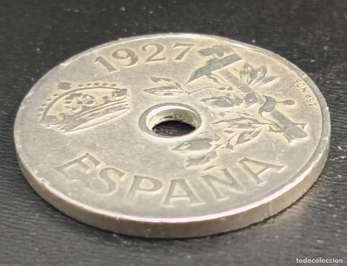 Monedas Rep&uacute;blica: Moneda de 25 centimos a&ntilde;o 1927 - Foto 3