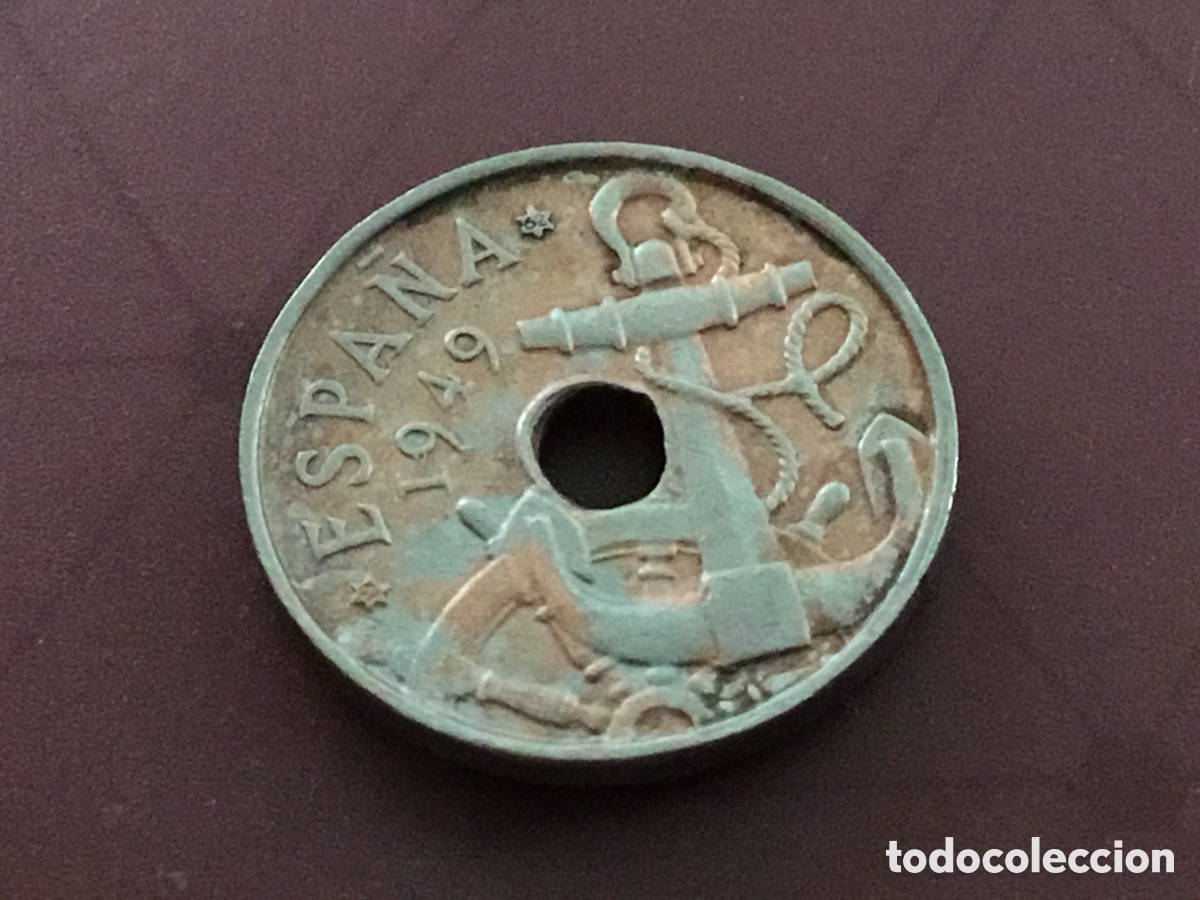 Moedas Rep&uacute;blica: 52 ( Espa&ntilde;a,,50 Cnts 1949&ndash;62* en estado muy Bueno