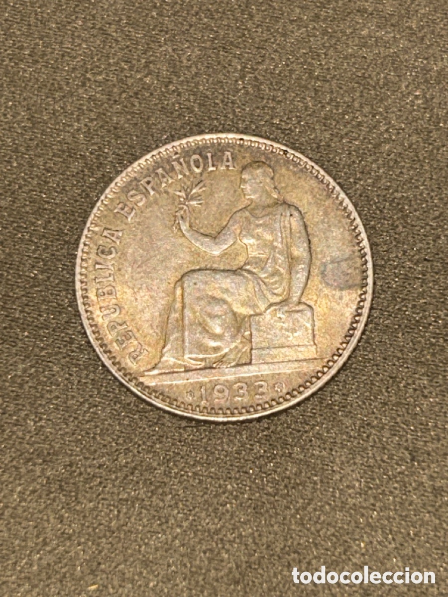 Monedas Rep&uacute;blica: MONEDA DE 1 PESETA DE LA REPUBLICA ESPA&Ntilde;OLA DEL A&Ntilde;O 1933