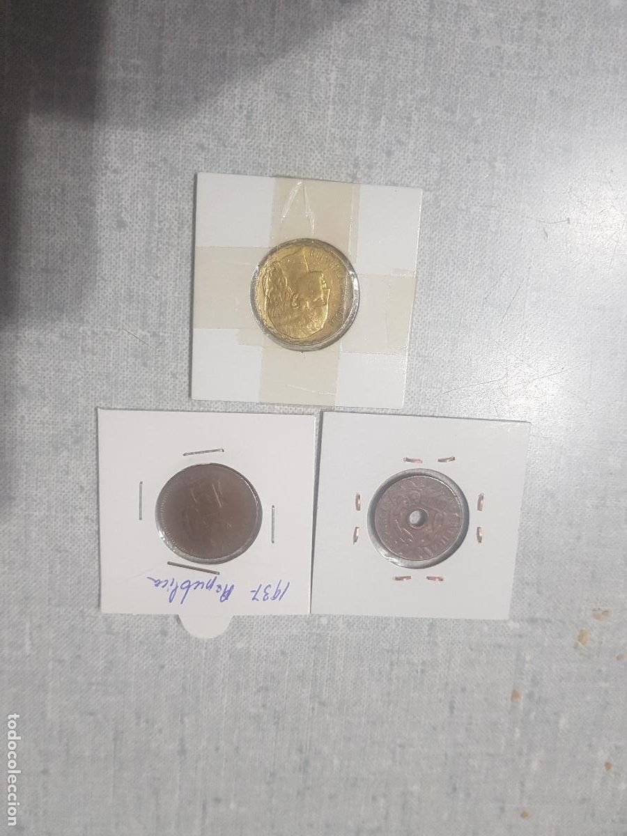 Monedas Rep&uacute;blica: 3 MONEDAS DE LA REPUBLICA ESPA&Ntilde;OLA