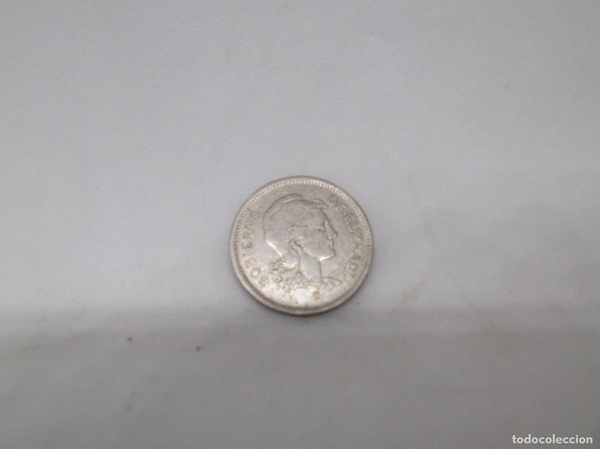 Monedas Rep&uacute;blica: Moneda de 1 Peseta 1937 Gobierno de Euzkadi