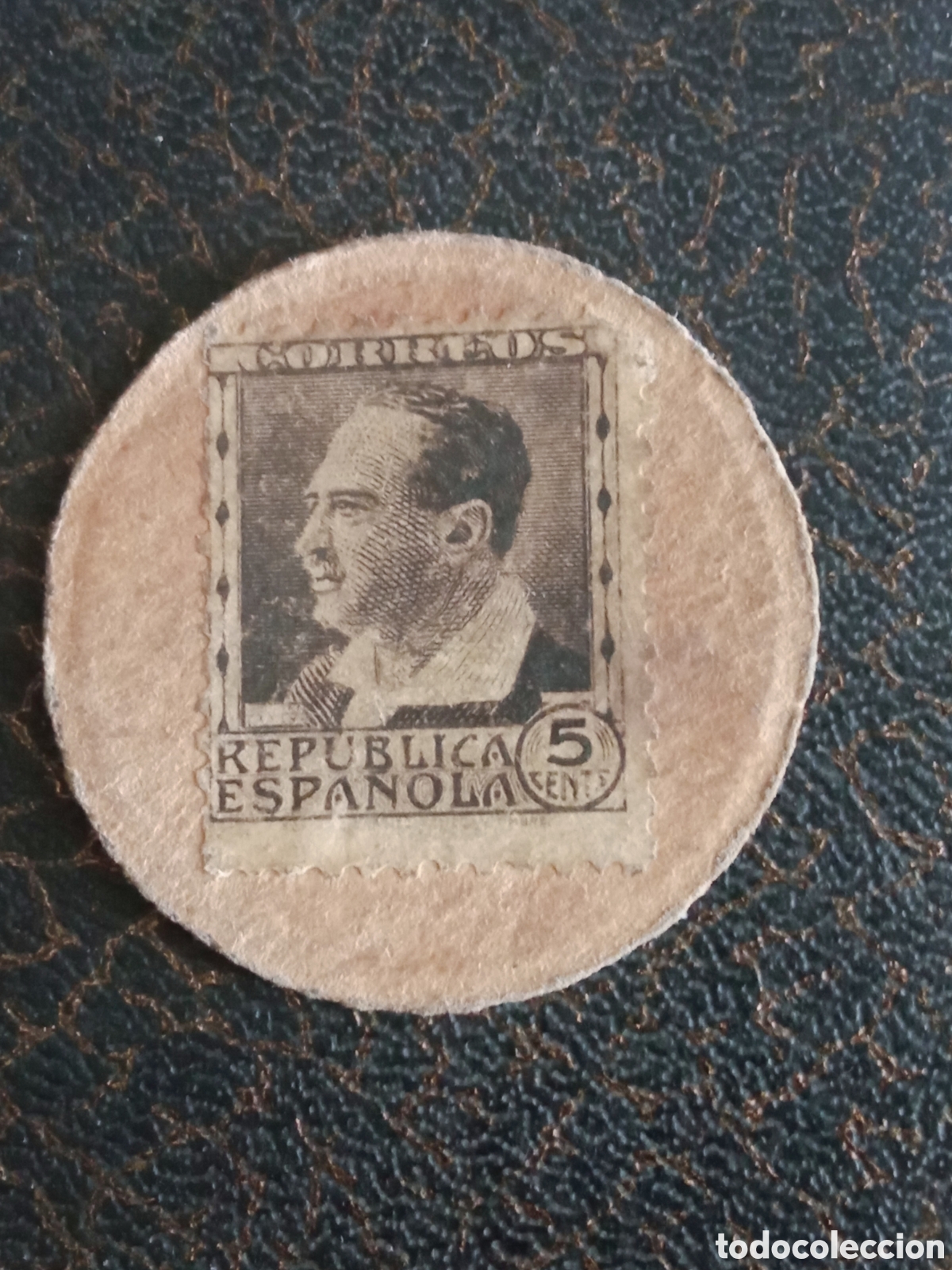 Monedas Rep&uacute;blica: Sello moneda de la Guerra Civil Espa&ntilde;ola, 5 c&eacute;ntimos