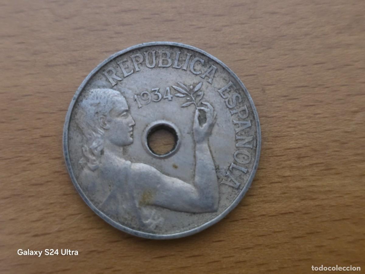 Monedas Rep&uacute;blica: 25 C&Eacute;NTIMOS DE 1934....MUY BONITA.....LM027.....LA DE LAS FOTOS