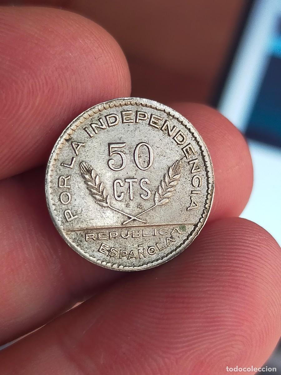 Monnaies R&eacute;publique: MONEDA DE 50 CINCUENTA CTS CENTIMOS ESPA&Ntilde;A REPUBLICA II 1937 PJR CONSEJO SANTANDER PALENCIA Y BURGOS