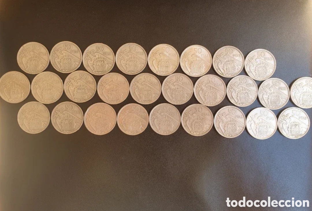 Monedas Rep&uacute;blica: 27 MONEDAS de 50 PESETAS 1957 (*58/*59/*60)