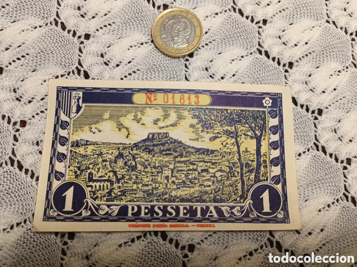Monedas Rep&uacute;blica: Billete de 1937 del Consell Municipal de Begur