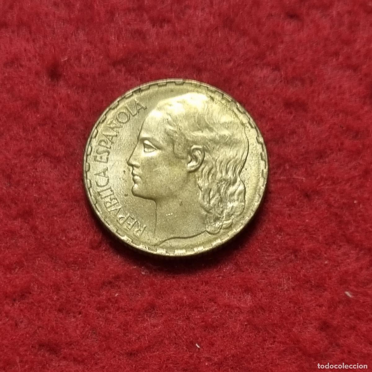 Monedas Rep&uacute;blica: MONEDA 1 PESETA 1937 REPUBLICA ESPA&Ntilde;OLA EBC SIN CIRCULAR ORIGINAL C39