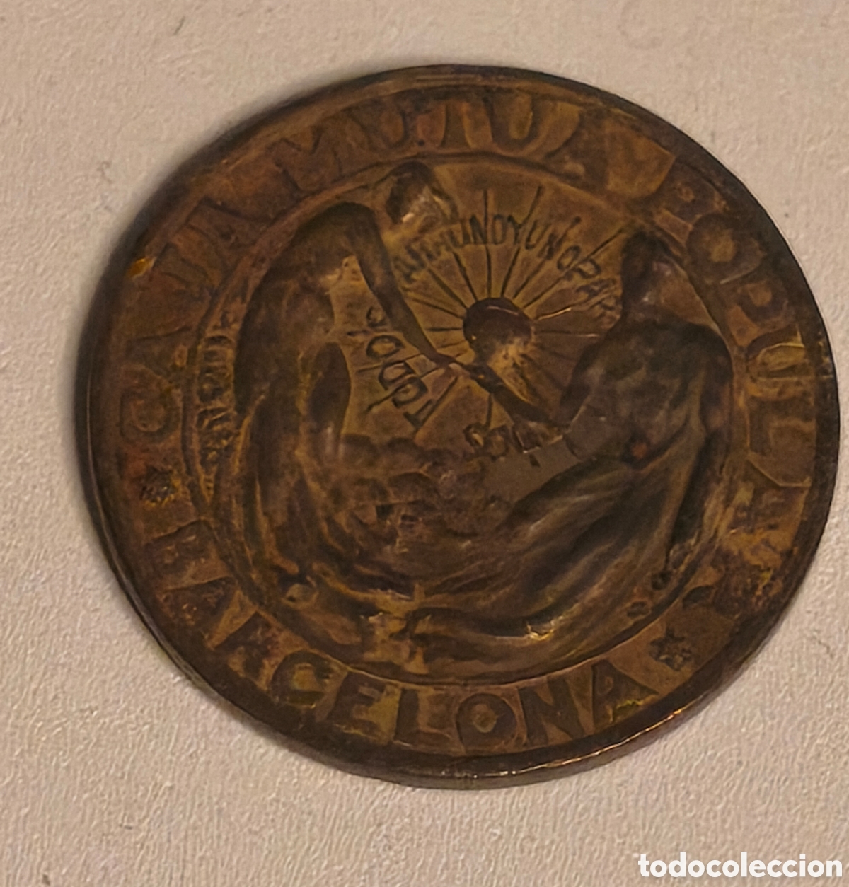 Monedas Rep&uacute;blica: 5 CENTIMOS CAJA MUTUA POPULAR BARCELONA 1937