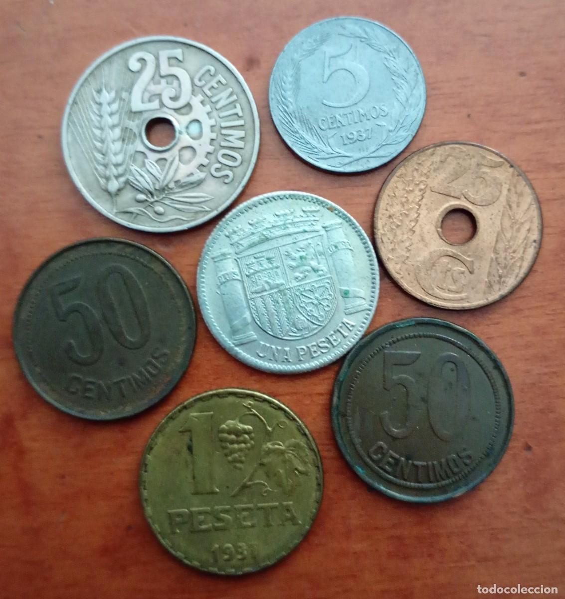 Monedas Rep&uacute;blica: II Rep&uacute;blica Espa&ntilde;ola. Excelente conjunto