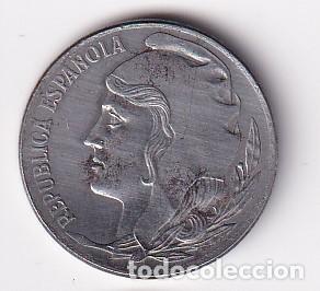 Monedas Rep&uacute;blica: MONEDA DE LA REPUBLICA ESPA&Ntilde;OLA DE 5 CENTIMOS DEL A&Ntilde;O 1937