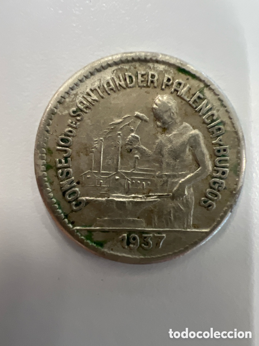Monedas Rep&uacute;blica: Moneda hist&oacute;rica de la Guerra Civil Espa&ntilde;ola.