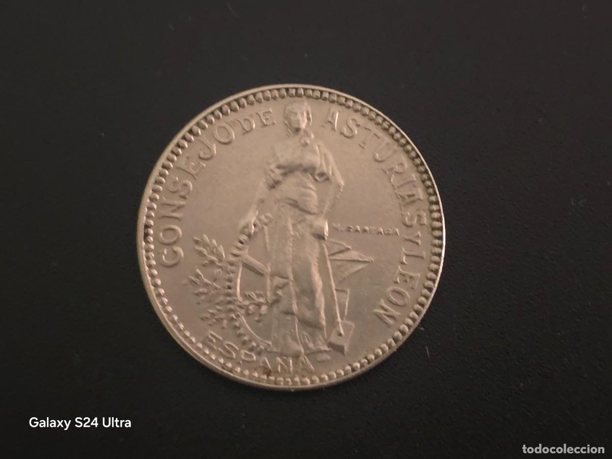 Monedas Rep&uacute;blica: 2 PESETAS DE 1937....CONSEJO DE ASTURIAS Y LE&Oacute;N...SIN CIRCULAR......LA DE LAS FOTOS