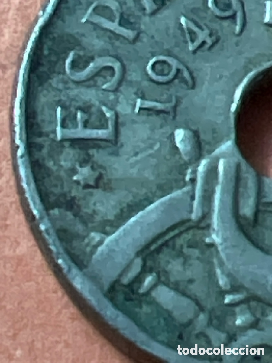 Monedas Rep&uacute;blica: C556. MONEDA - 50 CENTIMOS 1949 - Foto 3