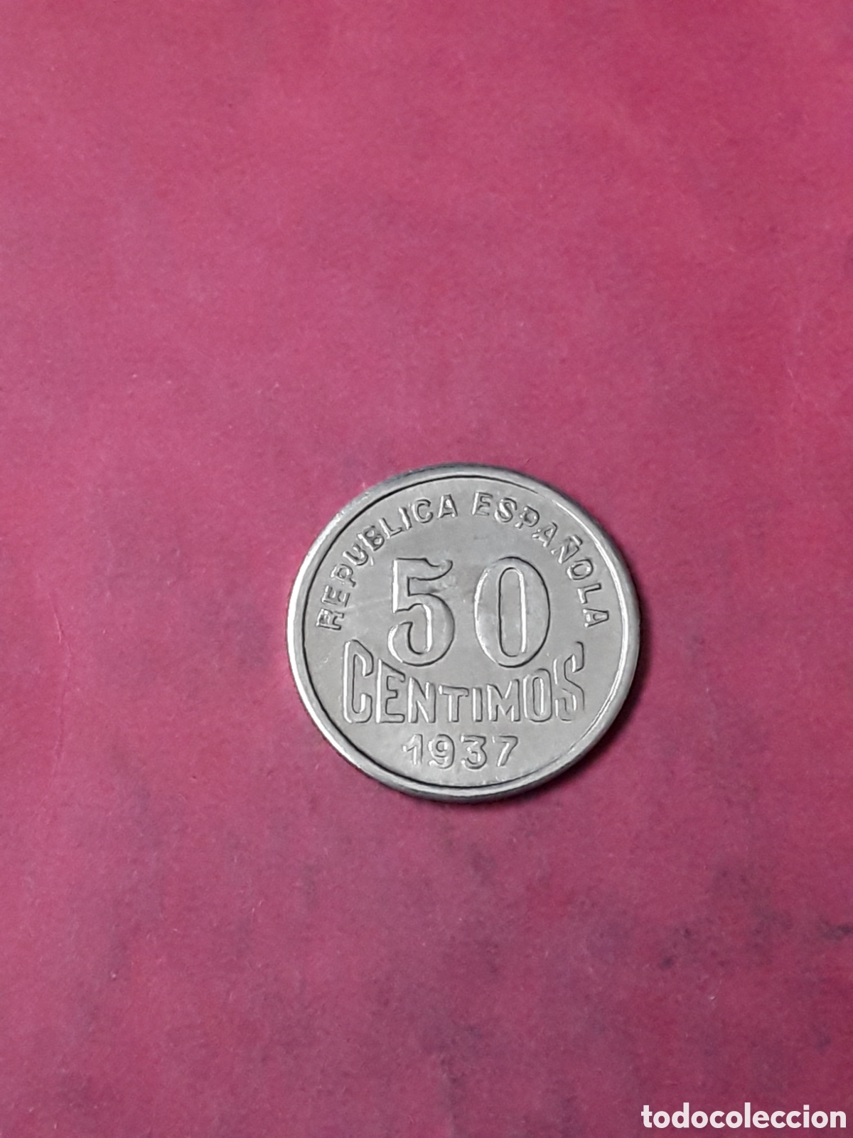 Monedas Rep&uacute;blica: 50 CENTIMOS 1937 CONSEJO DE ASTURIAS Y LEON.REPUBLICA ESPA&Ntilde;OLA.SIN CIRCULAR