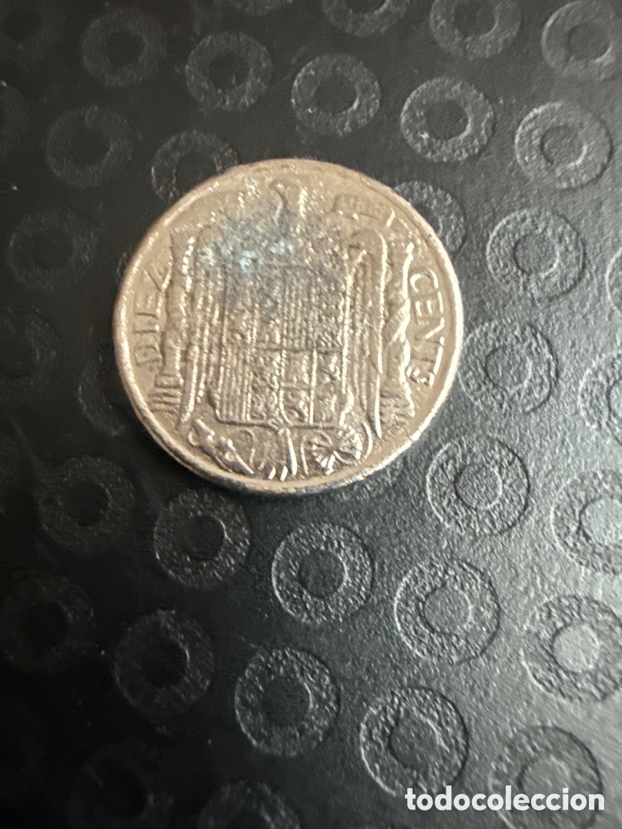 Monedas Rep&uacute;blica: Moneda espa&ntilde;ola 10 c&eacute;ntimos de 1940 - Foto 2