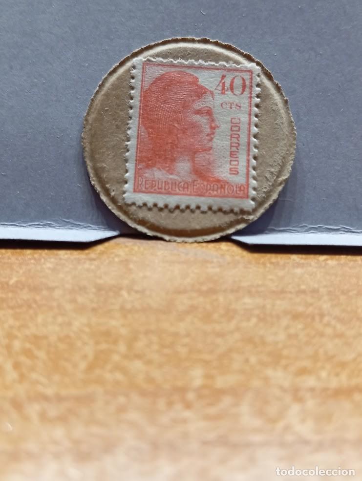 Monedas Rep&uacute;blica: N&ordm; 33 .SELLO MONEDA REPUBLICA. 40CTS.