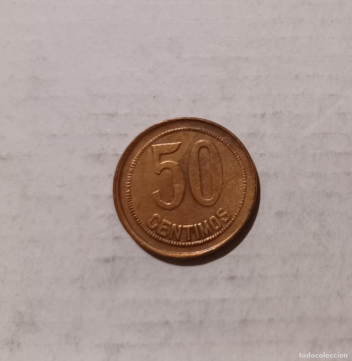 Monedas Rep&uacute;blica: 50 centimos II Republica Espa&ntilde;ola orla cuadrados