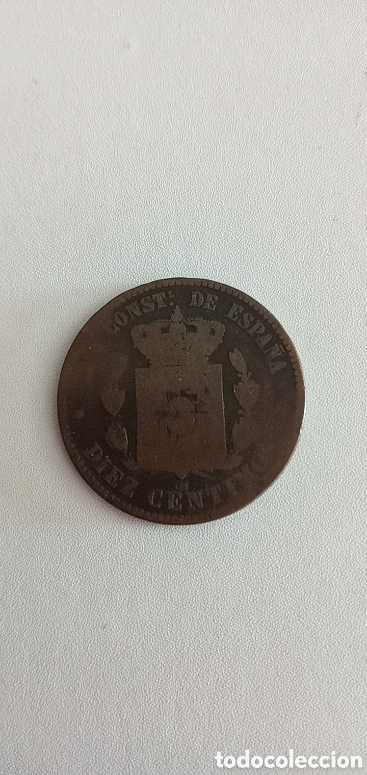 Monedas Rep&uacute;blica: MONEDA ANTIGUA DE DIEZ C&Eacute;NTIMOS ESPA&Ntilde;A