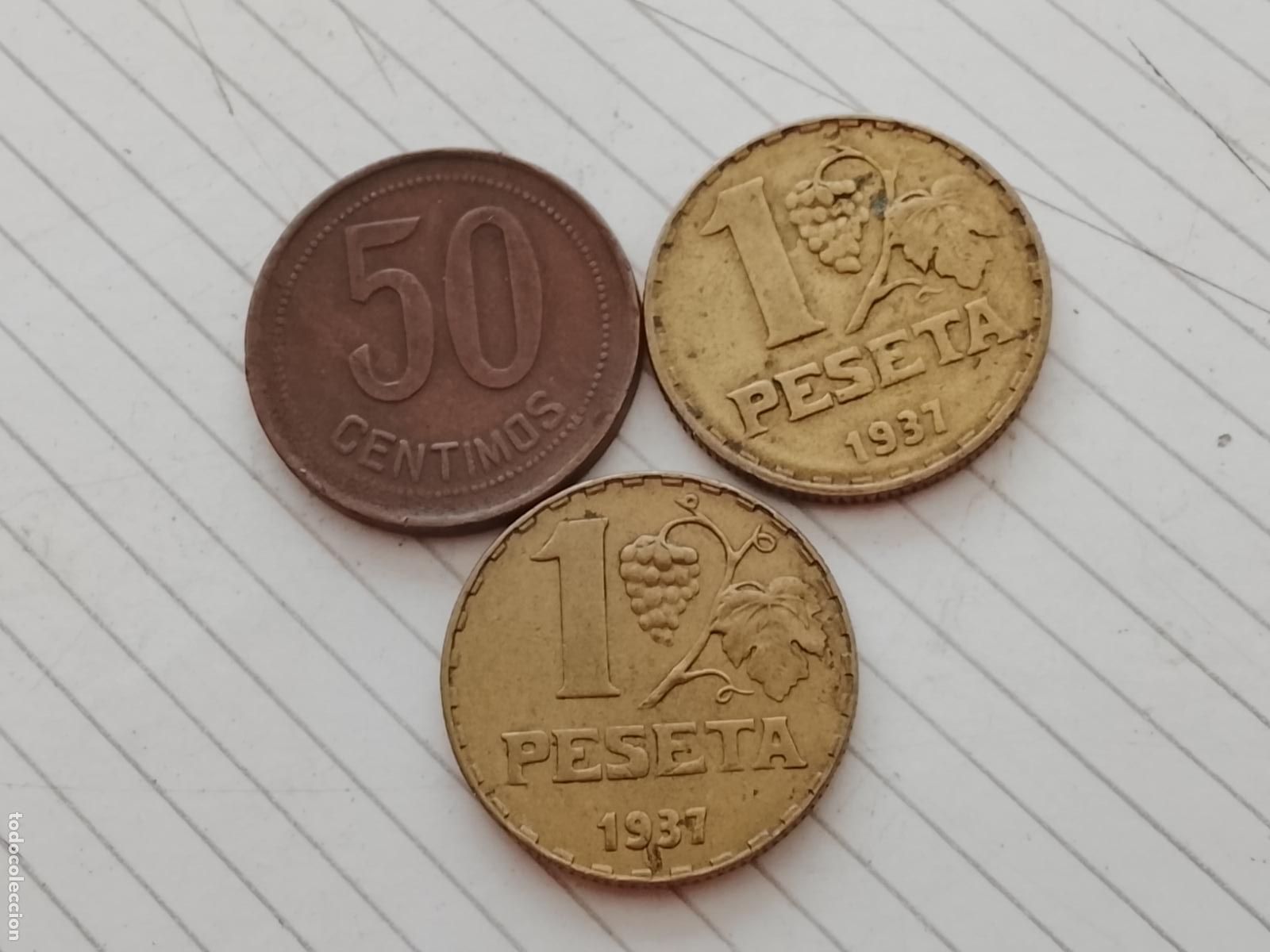 Monete Repubblica: 3 monedas II Rep&uacute;blica