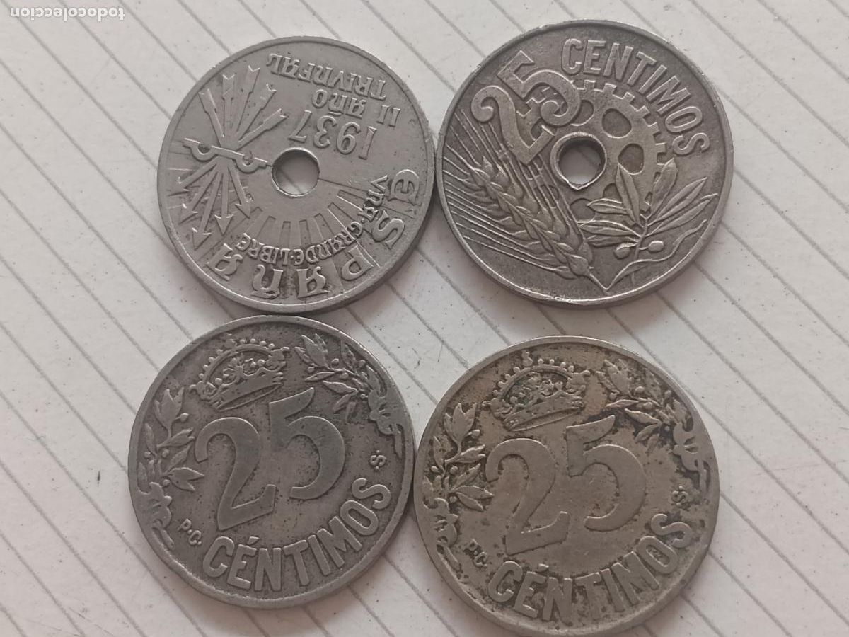 Monedas Rep&uacute;blica: 4 monedas II Rep&uacute;blica y Alfonso XIII