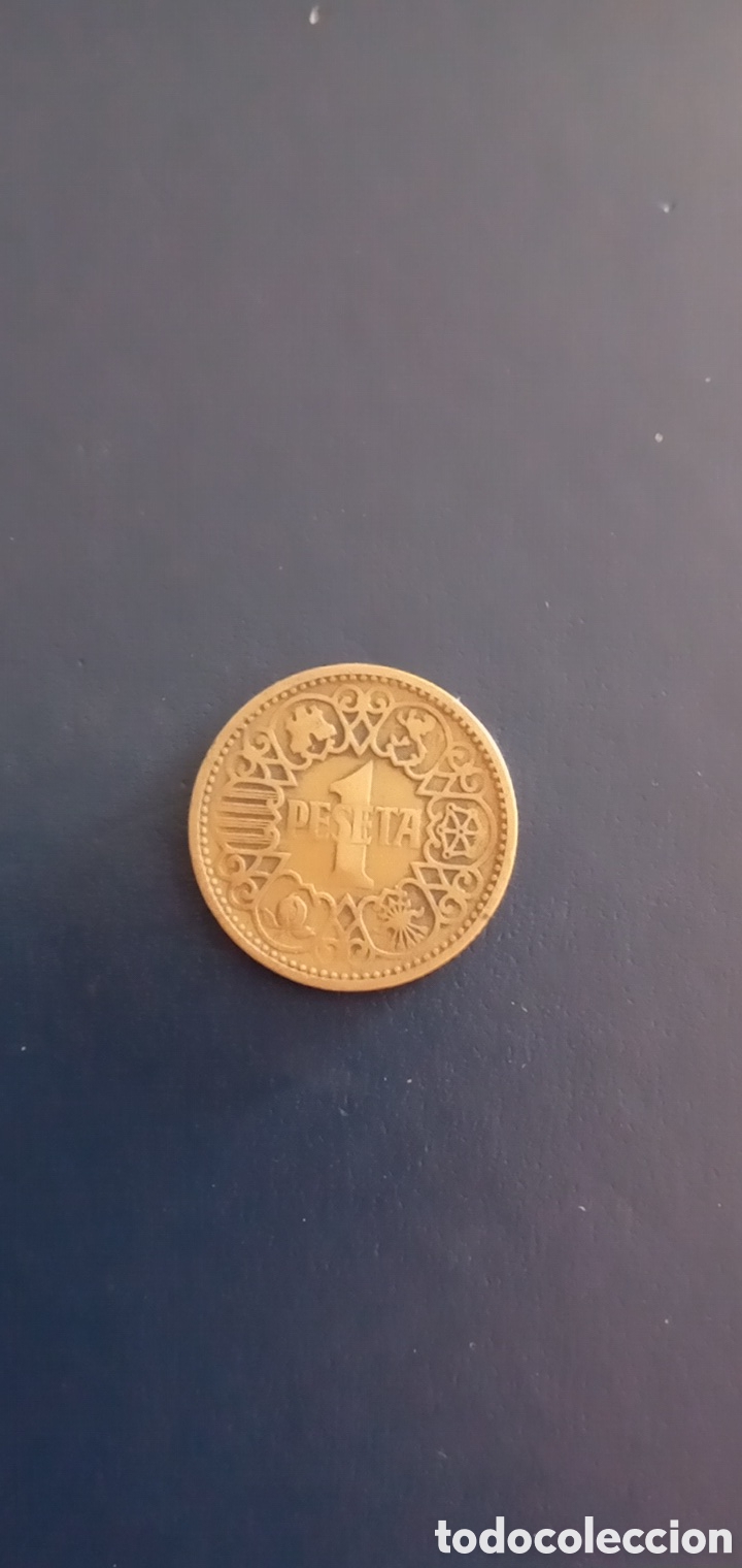 Monedas Rep&uacute;blica: UNA PESETA FRANCISCO FRANCO A&Ntilde;O 1944