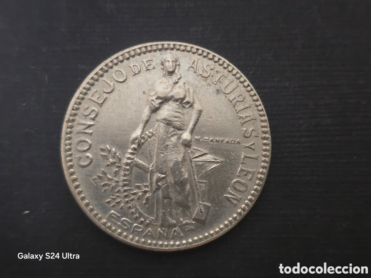 Monedas Rep&uacute;blica: 2 PESETAS DE 1937 ...CONSEJO DE ASTURIAS Y LE&Oacute;N.....PRECIOSA...S3/10....ES EL DE LAS FOTOS