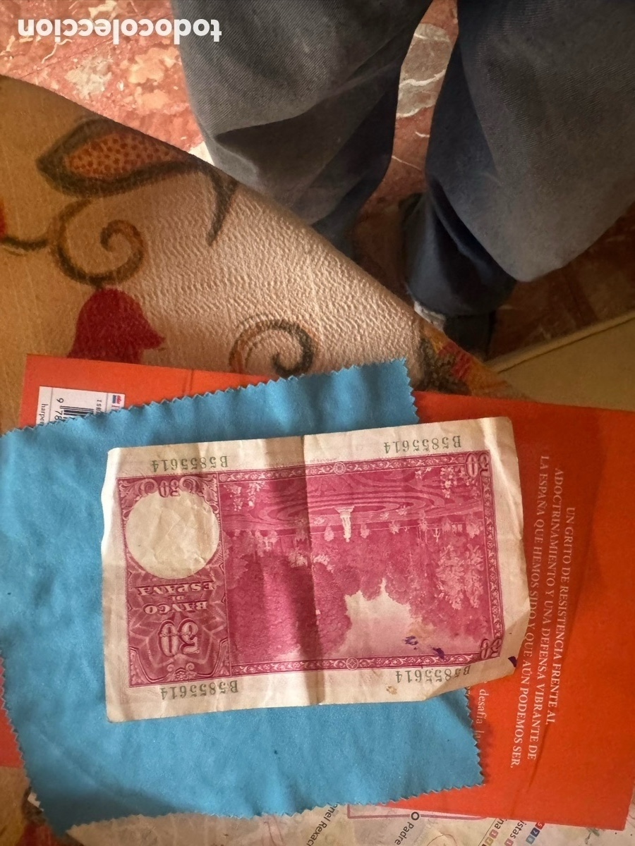 Monedas Rep&uacute;blica: Billetes de espa&ntilde;a lote de 8 billetes varios a&ntilde;os y cantidades