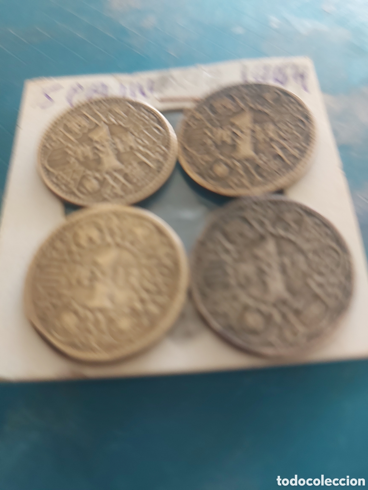 Monedas Rep&uacute;blica: 4 monedas deEspa&ntilde;a de