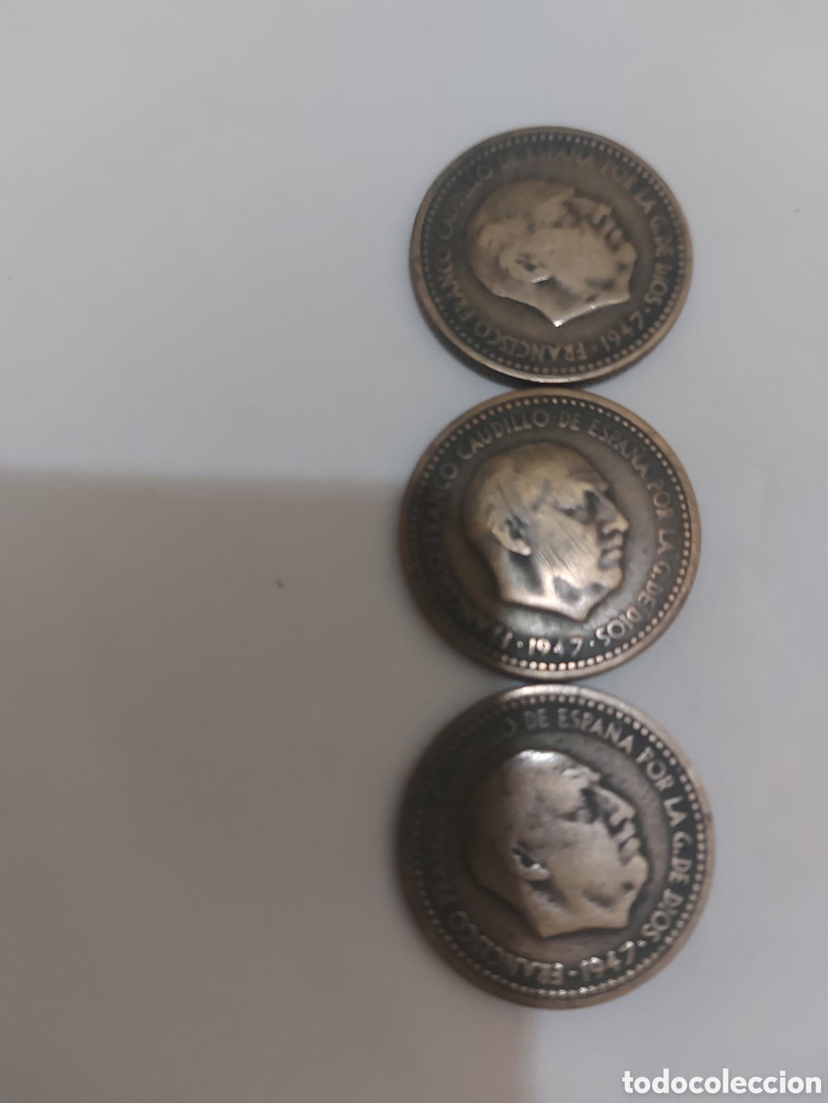 Monedas Rep&uacute;blica: 3 monedas deEspa&ntilde;a anti
