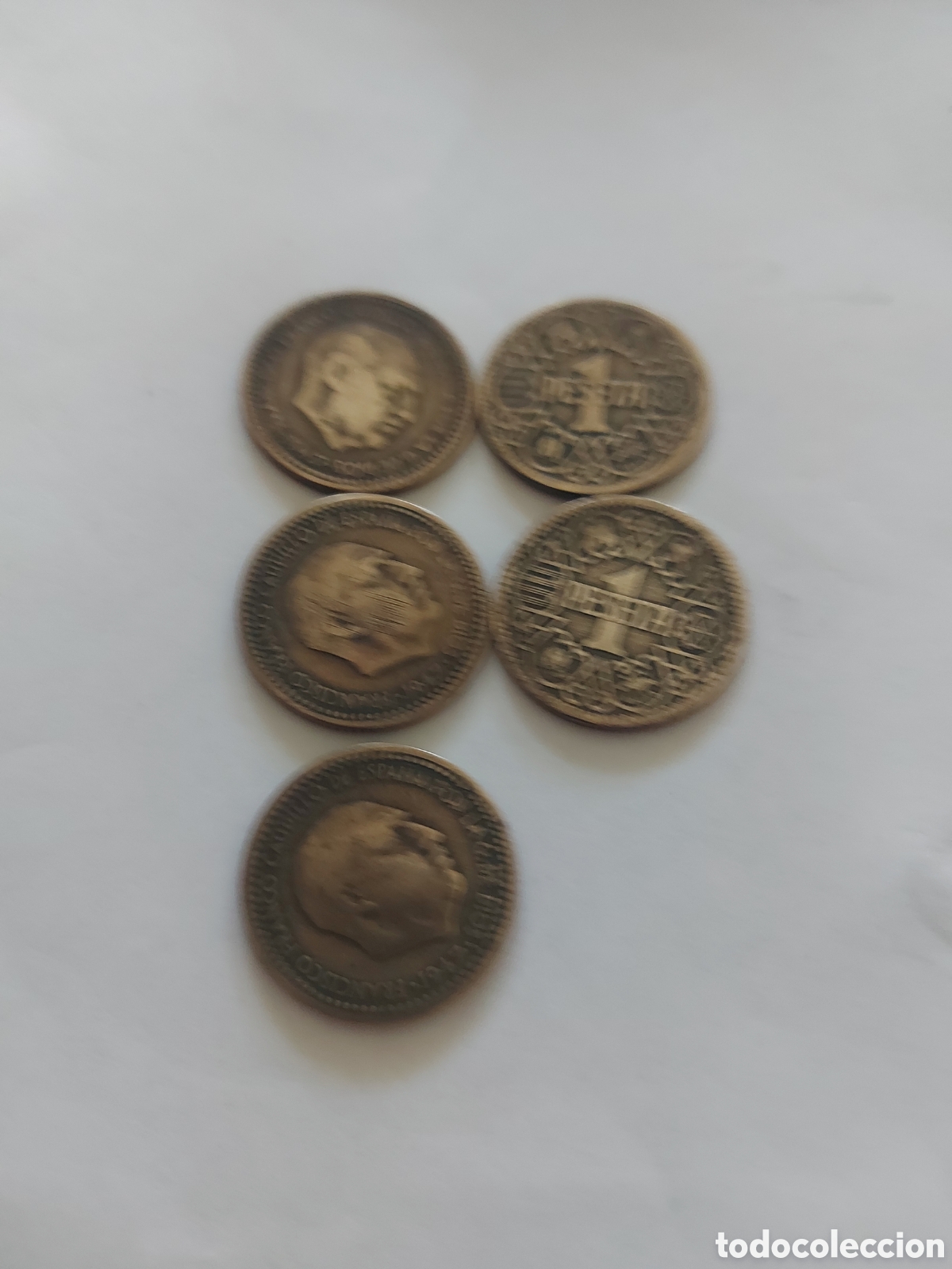 Monedas Rep&uacute;blica: 5monedas de Espa&ntilde;a dela&ntilde;o - Foto 1
