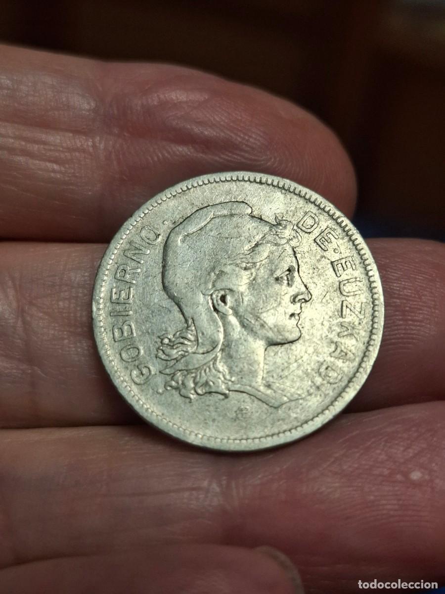 Monete Repubblica: MONEA DE 2 PESETAS DE 1937 DE LA 2&ordf; REPUBLICA (EUZCADI)