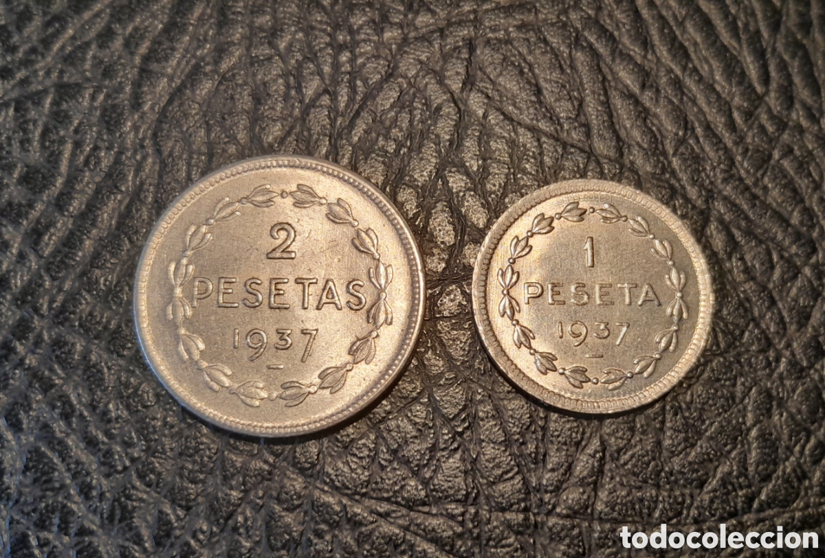 Monedas Rep&uacute;blica: Monedas Euzkadi Guerra civil - Foto 2