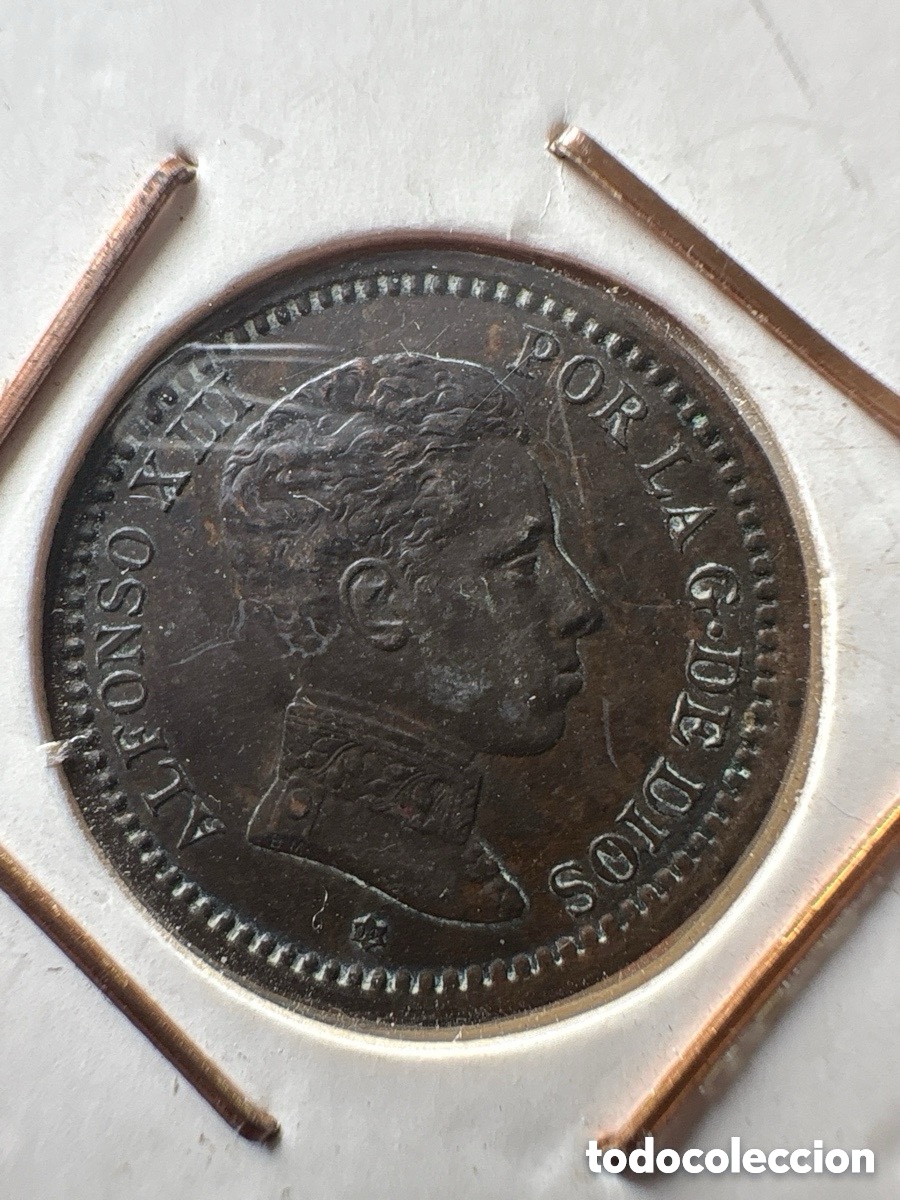 Monete Repubblica: Moneda 2 c&eacute;ntimos 1904 *4 Alfonso XIII (A3)