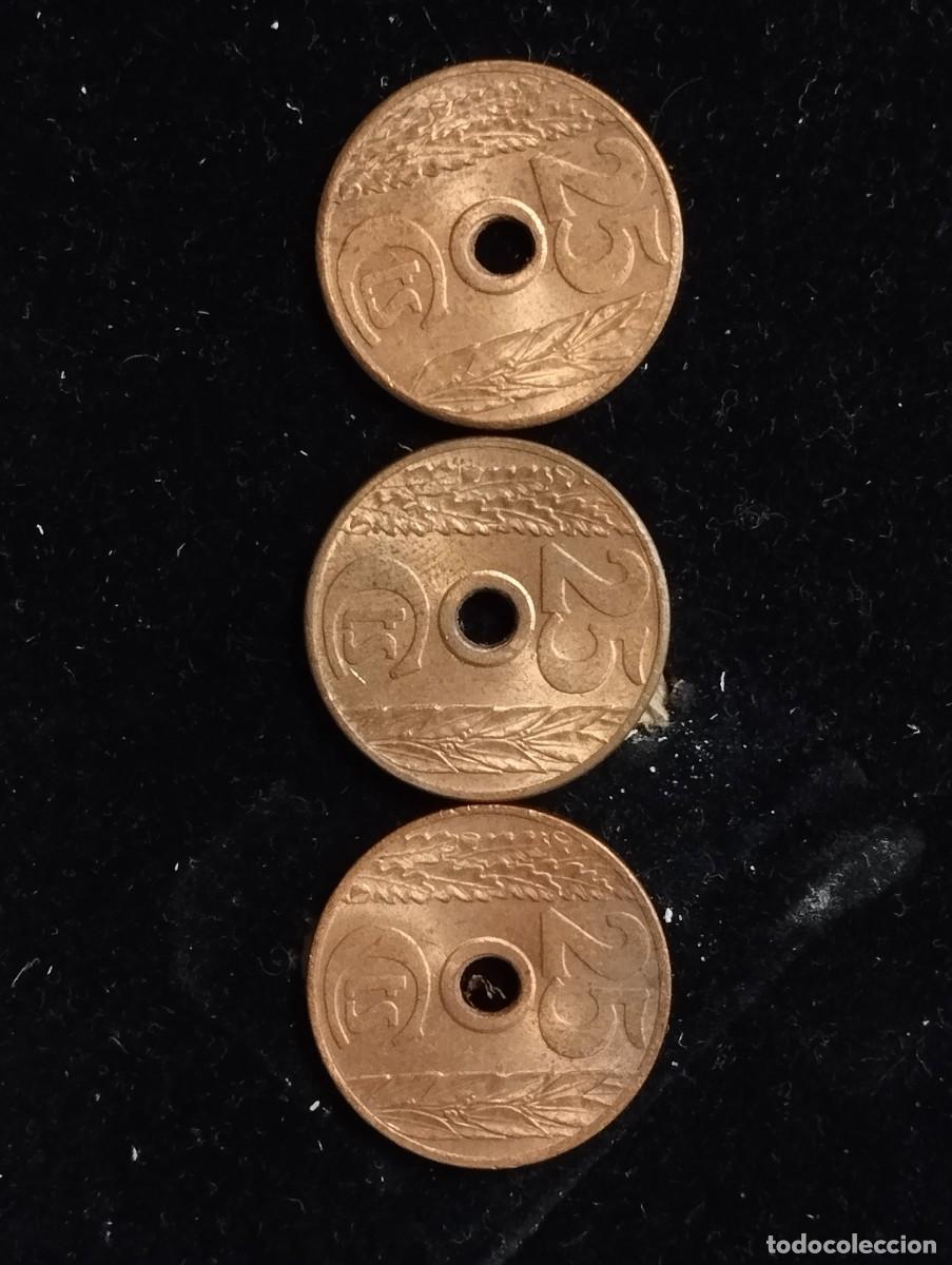 Monedas Rep&uacute;blica: LOTE MONEDAS 25 CTS 1938