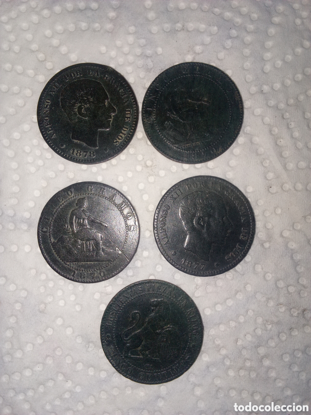 Monedas Rep&uacute;blica: LOTE DE MONEDAS BUENA PATINA