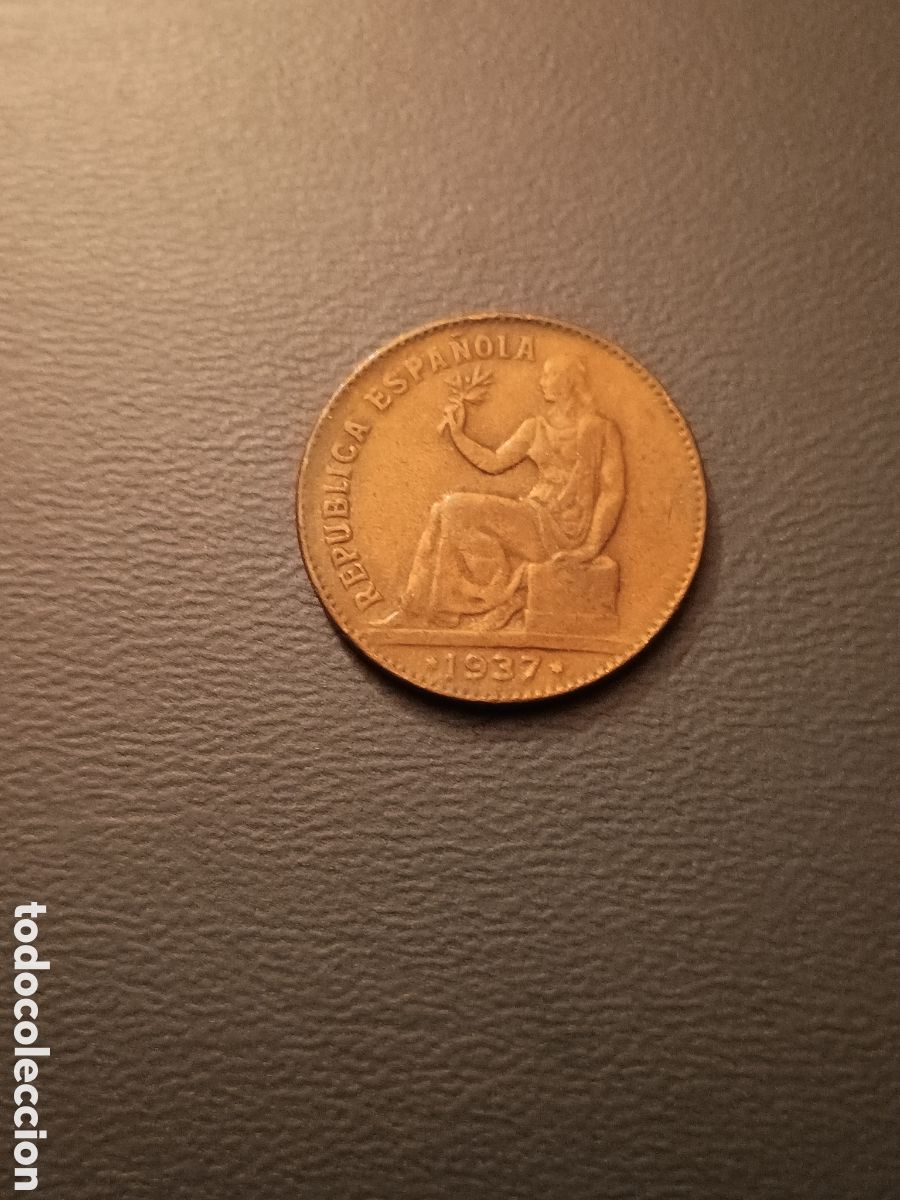 Republic Coins: 50 C&Eacute;NTIMOS 1937 REP&Uacute;BLICA ESPA&Ntilde;OLA