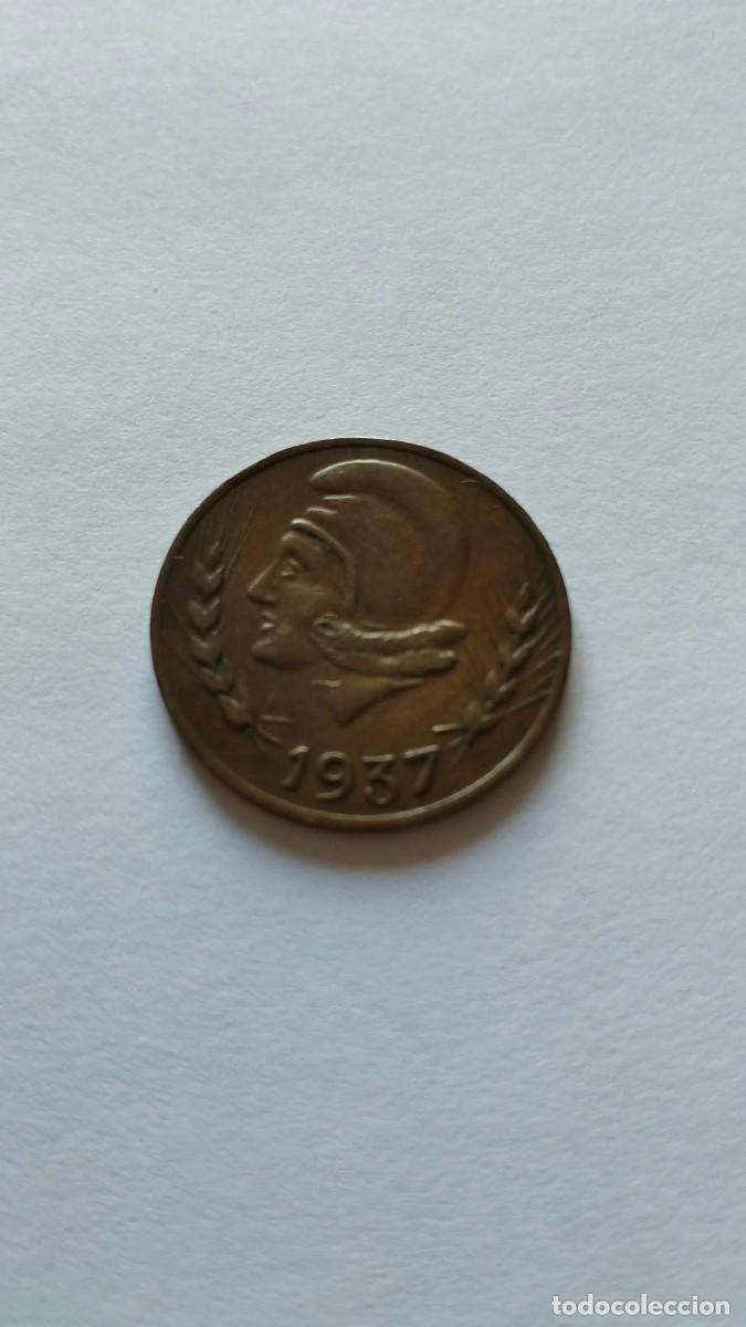 M&uuml;nzen der Zweiten Republik: Moneda de 25 c&eacute;ntimos Consejo Municipal de IBI de 1937
