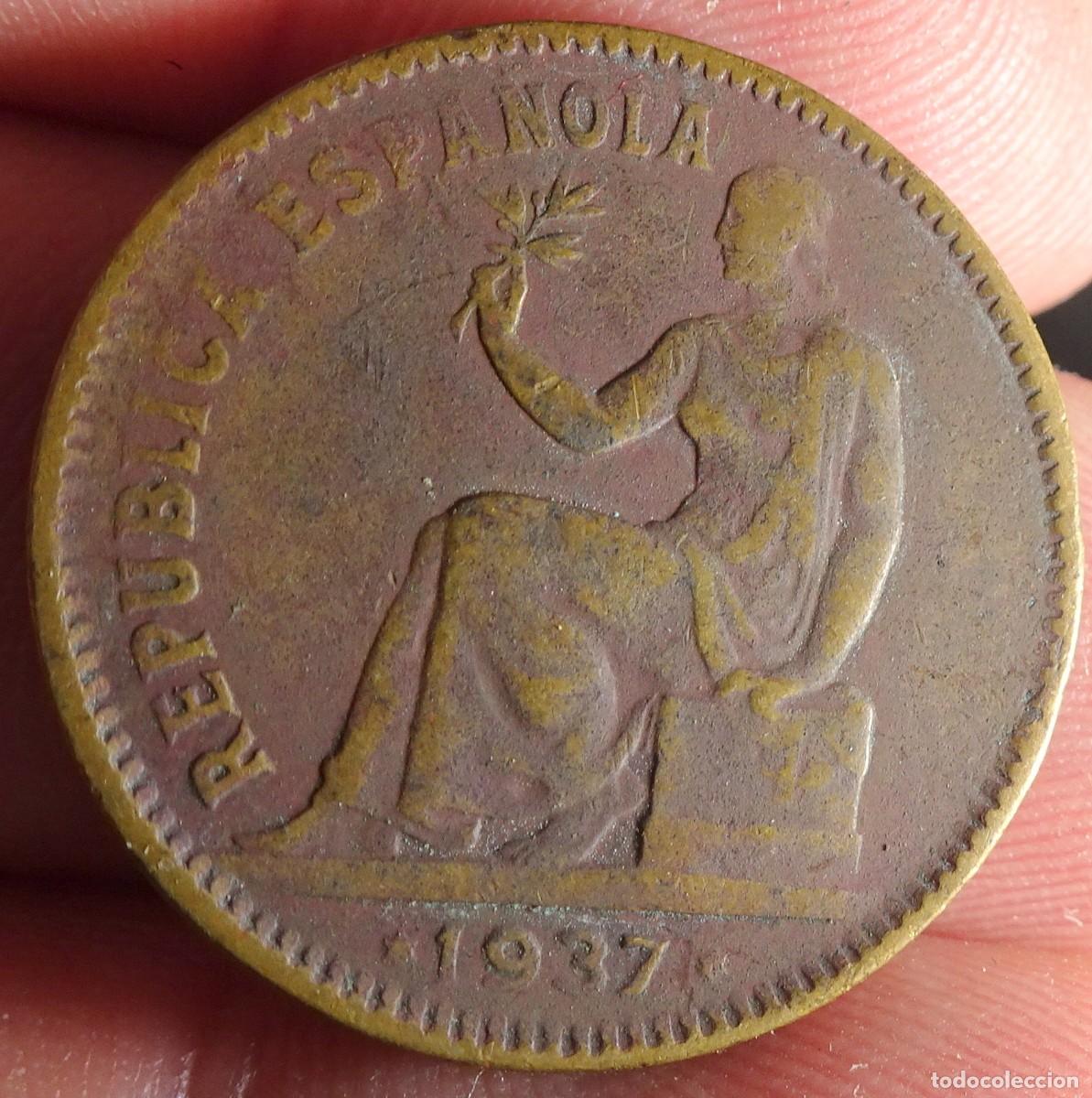 Monnaies R&eacute;publique: ANTIGUA MONEDA 50 CENTIMOS, 1937, REP&Uacute;BLICA ESPA&Ntilde;OLA, VER FOTOS