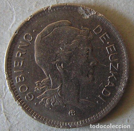 Monedas Rep&uacute;blica: EUZKADI - 1 PESETA 1937