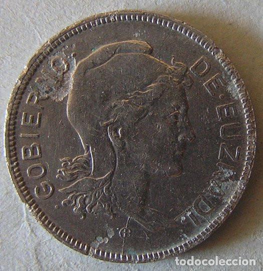 Monedas Rep&uacute;blica: EUZKADI - 2 PESETAS 1937